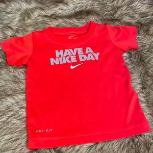 Nike red shirt - 18m